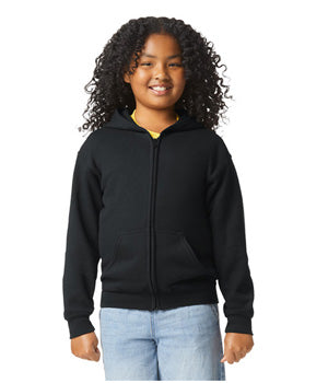 Gildan Youth Full Zip Hoodie - 18600b